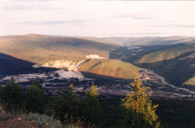 Gold fields south of Dawson City have been mined since 1898.