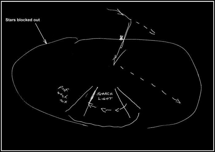 2nd drawing by UFO witness PEL1