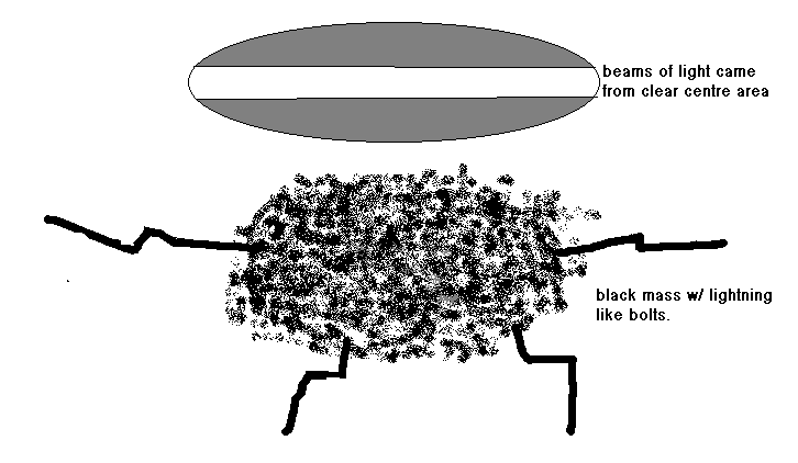 UFO drawing by Gavin McLeod - Vancouver, BC - 1997