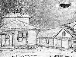 Drawing by witness.