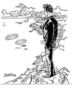 Whytecliff Park UFO, 1976 - drawing by Glenn Jones