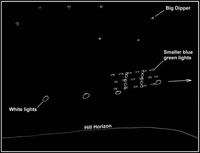 Drawing by UFO witness PEL2