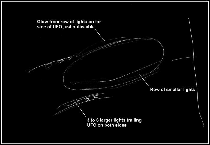 Drawing by UFO witness PEL7