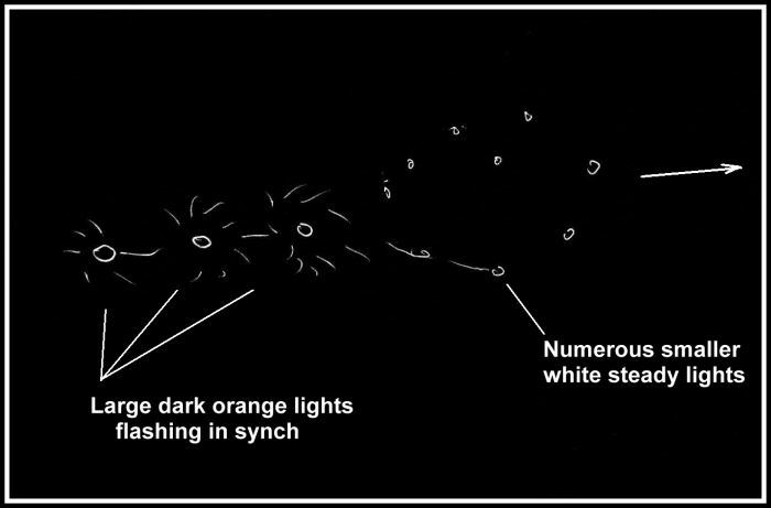 Drawing by UFO witness CRM1